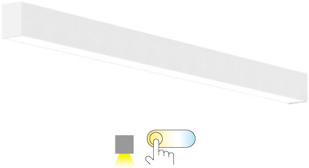 Pragmalux Skyline 1,2m 12,5-36W 1750-5300lm 2CCT 3000-4000K opaal wit RAL9016