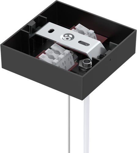 Pragmalux Skyline ophangset met 1 plafond plaat en 3P + Dali kabel 3m zwart