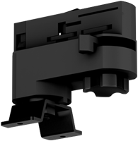 Pragmalux Skyline track adaptor set met DALI zwart