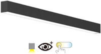 Pragmalux Skyline 1,5m 12,5-44W 1575-5650lm 2CCT 3000-4000K opaal zwart RAL9005-10
