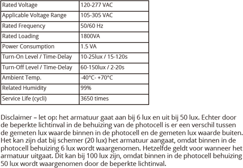 Pragmalux LED Straatverlichting Strada 40W 4000K 5800lm 55x145D Ø60mm Spigot Photocell incl. 6m kabel-7
