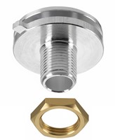 PRX 3-fase rail nippel draaibaar M10 hoogte 12mm gat 7,4mm alu + moer