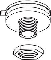 PRX 3-fase rail nippel draaibaar M10 hoogte 12mm gat 7,4mm alu + moer-1