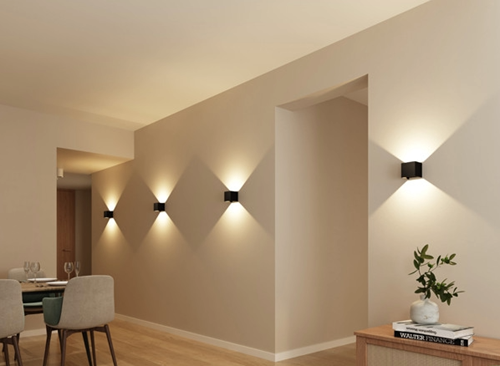 Pragmalux LED wandarmatuur IP65 Qube Up/Down wit 6W 2x160lm 2700K CRI>80 instelbare lichtbundel - fase dimbaar-5