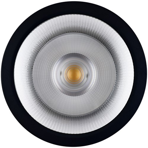 Pragmalux LED opbouw downlight Relio IP65 facet reflector zwart 20W 1800-2000lm 2700K-3000K-4000K 3-CCT CRI>90 UGR<19 60D Ø160x110mm-1