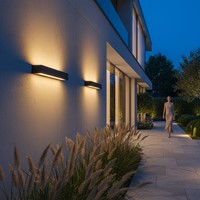 Pragmalux LED Gevelarmatuur Rocq-L Up/Down IP65 C4 16W 1564-1946lm  2200-2700-3000-4000K 4CCT CRI>80 Grafiet grijs RAL7024-7