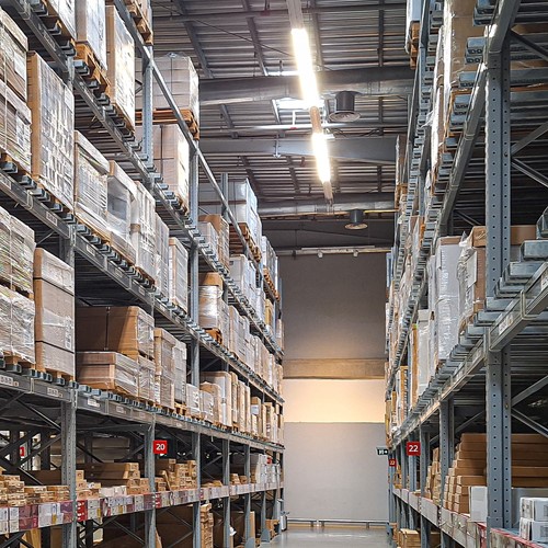 Pragmalux LED Batten Lumea IP44 Prisma 150cm 29-48W 4200-7300lm 3000-4000K 2-CCT (2x58W) wit  5x2,5mm doorvoerbedrading + bewegingssensor & noodmodule zelftest 1uur-8