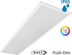 Pragmalux LED Paneel 30x120cm Sigma G2 IP65 CRI>90 37W 3000K-4000K 2-CCT 4950-5000lm UGR<19 +TCI DALI Driver (2x28W/2x36W)