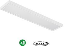 Pragmalux LED Balvast Sporthalarmatuur Sparta UGR IK10 60-150W 3CCT 3000-4000-6000K 9500-25000lm DALI wit RAL9003+ Noodmodule 1uur zelftest