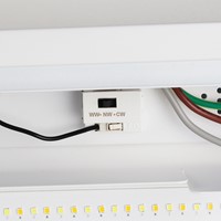 Pragmalux LED Balvast Sporthalarmatuur Sparta UGR IK10 60-150W 3CCT 3000-4000-6000K 9500-25000lm DALI wit RAL9003+ Noodmodule 1uur zelftest-2