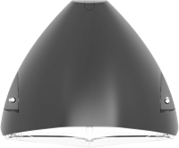 Pragmalux LED Gevelarmatuur Squalo mini IP65 IK10 7-12W 900-1650lm 2CCT 3000K-4000K Symmetrisch Antraciet RAL7016 + Noodmodule 1uur zelftest-1