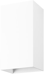 Pragmalux wandarmatuur Waldo Rechthoek up/down wit RAL9003 - incl. GU10 Fitting