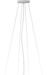 Pragmalux LED Opbouw-/pendelarmatuur Zalo Ø480mm & Ø600mm Pendelset Wit