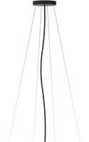 Pragmalux LED Opbouw-/pendelarmatuur Zalo Ø480mm & Ø600mm Pendelset Zwart