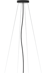 Pragmalux LED Opbouw-/pendelarmatuur Zalo Ø1200mm Pendelset Zwart